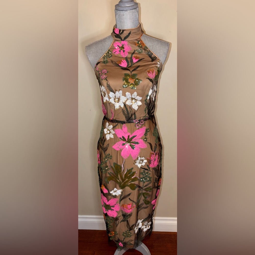 Fashion Nova Luxe Selene Midi Dress S - Picture 4 of 7